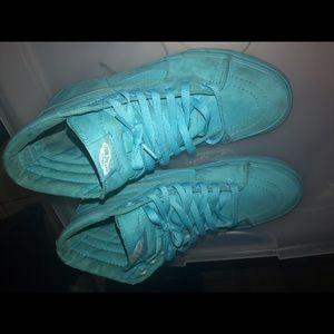 High Top Turquoise Color Vans